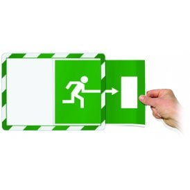 Frames 4 Docs A4 Poster Frames - Hazard Warning - Self-Adhesive or Magentic (PK.10)