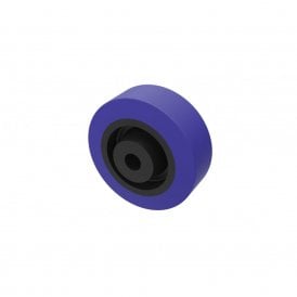 General Purpose Non marking Blue Rubber Wheels Roller Bearing