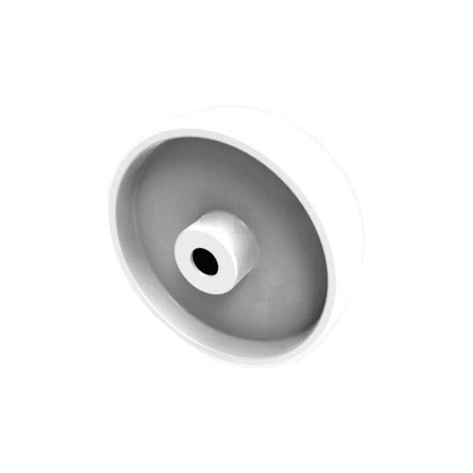 General Purpose White Nylon Wheels Plain Bearing
