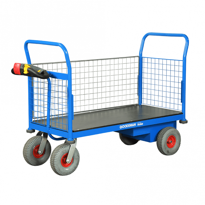 Goodsman Electric Powered Platform Truck with Three Sides 500kg