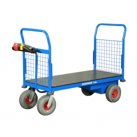 Goodsman Electric Powered Platform Truck with Two Mesh Ends 500kg