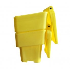 Grit Bin Cap: 200lt - Yellow, Stackable
