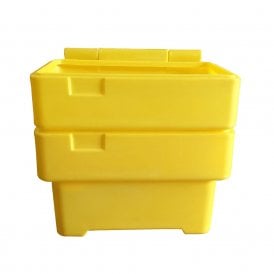 Grit Bin Cap: 200lt - Yellow, Stackable