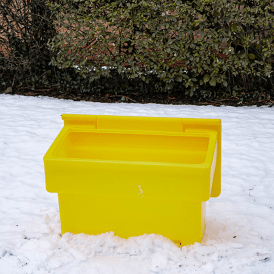 Grit Bin Cap: 200lt - Yellow, Stackable
