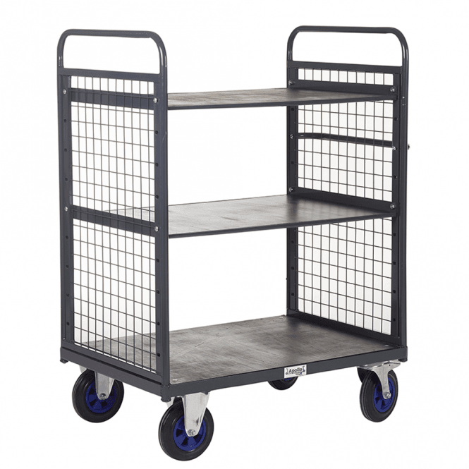 Heavy Duty 2 Shelf Distribution/Picking Trolley 1100mm Height 600kg 
