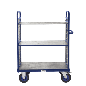 Heavy Duty 2 Shelf Distribution/Picking Trolley 1100mm Height 600kg 