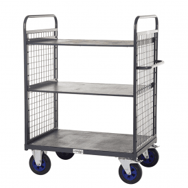 Heavy Duty 2 Shelf Distribution/Picking Trolley 1100mm Height 600kg 