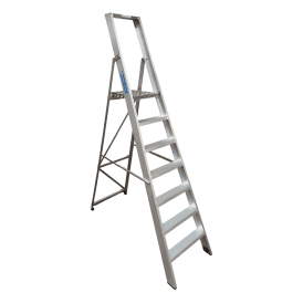 Heavy Duty Aluminium Folding Platform Step Ladders 6-16 Tread EN131 Professional