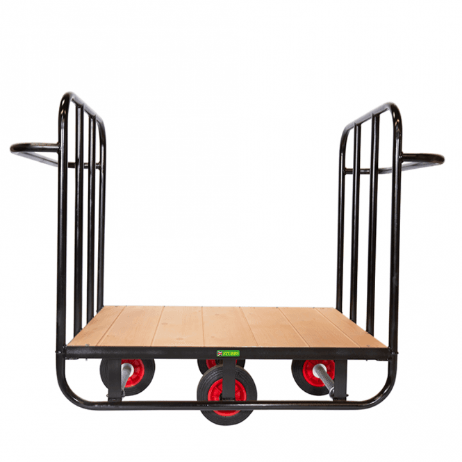 Heavy Duty Easy Steer Warehouse Platform Trolley 600kg
