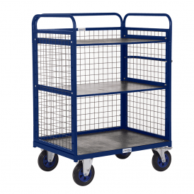 Heavy Duty Mesh Distribution/Picking Trolley 2 Shelves 1100mm Height 600kg