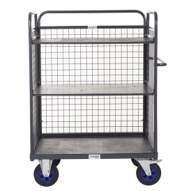 Heavy Duty Mesh Distribution/Picking Trolley 2 Shelves 1100mm Height 600kg