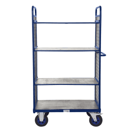 Heavy Duty Mesh Distribution/Picking Trolley 3 Shelves 1500mm Height 600kg