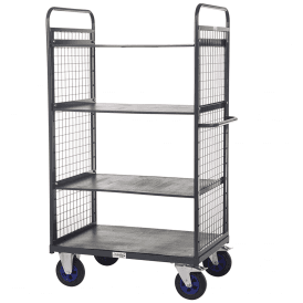 Heavy Duty Mesh Distribution/Picking Trolley 3 Shelves 1500mm Height 600kg