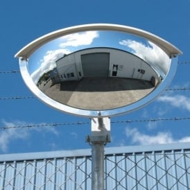 Heavy Duty Outdoor Half Dome Mirror