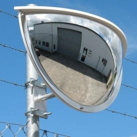 Heavy Duty Outdoor Half Dome Mirror