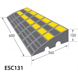 Heavy Duty Rubber Kerb Ramp