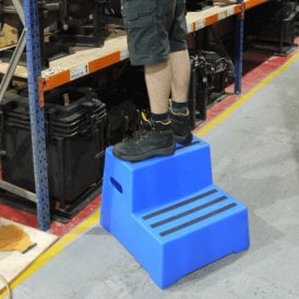 Heavy Duty Static Plastic 2 Tread Step Stool 260kg