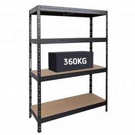 Heavy Duty Steel Boltless Shelving 4 Shelf 