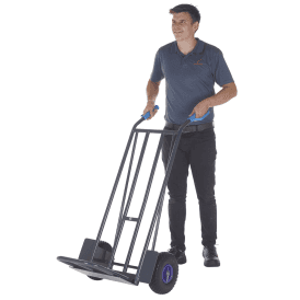 Heavy Duty Steel Sack Truck with Dual Foot Iron and Puncture Proof Wheels 300kg