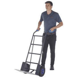 Heavy Duty Steel Wide Sack Truck with Puncture Proof Wheels 300kg