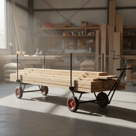 Heavy Duty Timber Trolley 1500kg