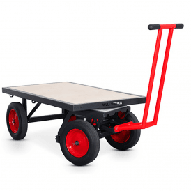 Heavy Duty Turntable Truck with SafeStop Deadman Brake 1300L x 695W mm 1000kg