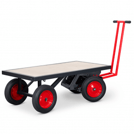 Heavy Duty Turntable Truck with SafeStop Deadman Brake 1300L x 695W mm 1000kg