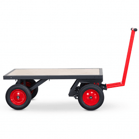 Heavy Duty Turntable Truck with SafeStop Deadman Brake 1300L x 695W mm 1000kg