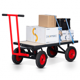 Heavy Duty Turntable Truck with SafeStop Deadman Brake 1300L x 695W mm 1000kg
