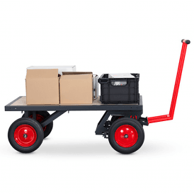 Heavy Duty Turntable Truck with SafeStop Deadman Brake 1300L x 695W mm 1000kg