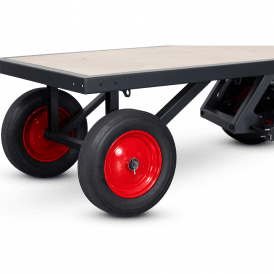 Heavy Duty Turntable Truck with SafeStop Deadman Brake 1300L x 695W mm 1000kg
