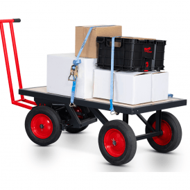 Heavy Duty Turntable Truck with SafeStop Deadman Brake 1300L x 695W mm 1000kg