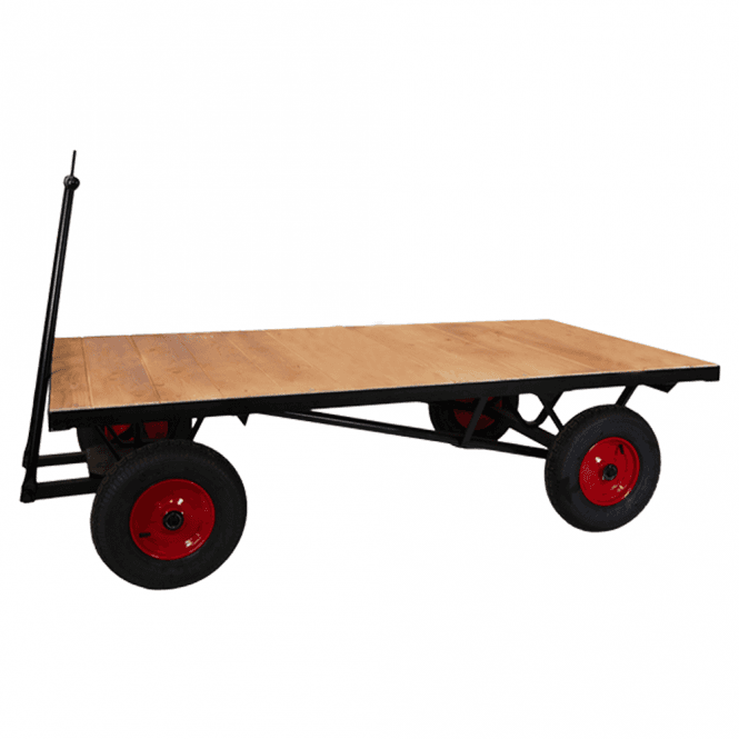 Heavy Duty Turntable Truck with Solid Rubber Wheels 1500kg