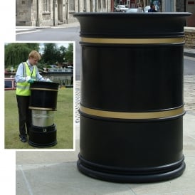 Heritage Open Top Litter Bins 100lt