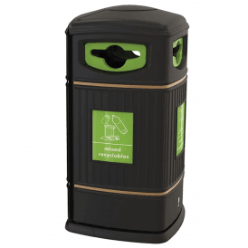 Heritage Square Outdoor Recycling Bin 130lt