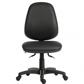 High Back Faux Leather Operator Office Chair