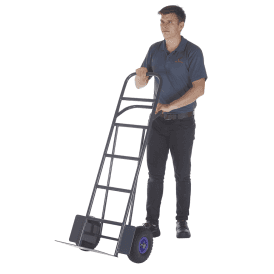 High Back Heavy Duty Steel Sack Truck with Puncture Proof Wheels 300kg