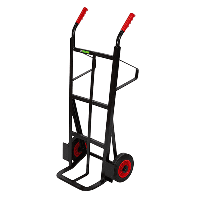 High Back Steel Angle Iron Sack Truck 300kg with Leg Rests