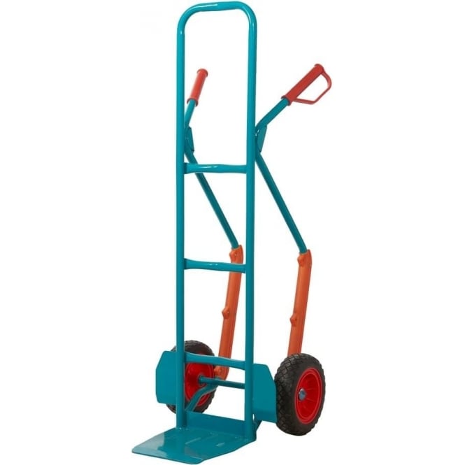 High Back Steel Sack Truck Puncture Proof Wheels 250kg