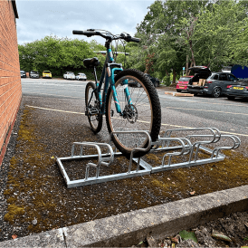 High/Low Floor Mounted Bike Racks 2 to 6 Bikes for up to 64mm tyres