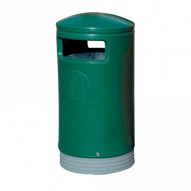 Hooded Top Plastic Litter Bins 75lt