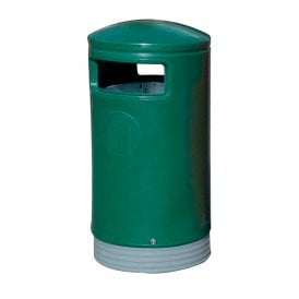 Hooded Top Plastic Litter Bins 75lt