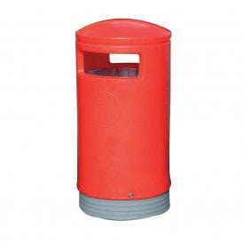 Hooded Top Plastic Litter Bins 75lt