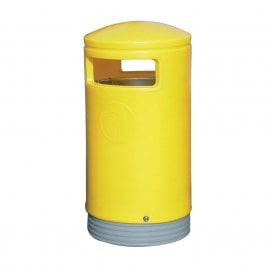 Hooded Top Plastic Litter Bins 75lt