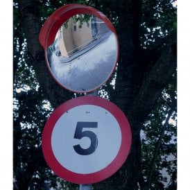 Hooded Traffic Mirror