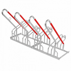 Hybrid Floor Mounted Bike Rack for 2, 4 & 6 Bikes for upto 64mm Tyres