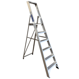 Industrial Aluminium Folding Platform Step Ladders 3-10 Tread