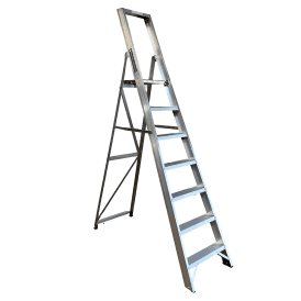 Industrial Aluminium Folding Platform Step Ladders 3-10 Tread