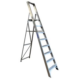 Industrial Aluminium Folding Platform Step Ladders 3-10 Tread