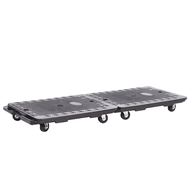 Interconnecting Plastic Dollies 2 Pack 150kg